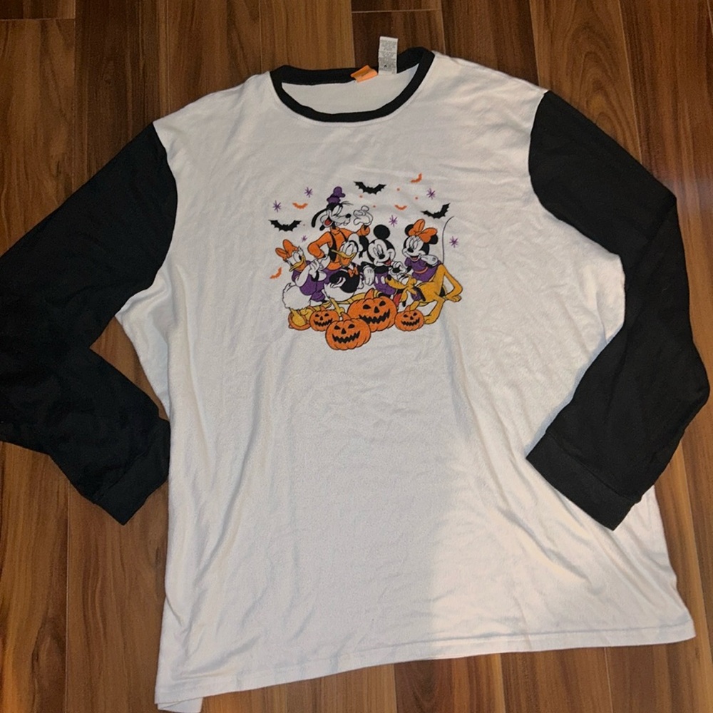 XXL Disney warm Halloween long sleeve baseball shirt top